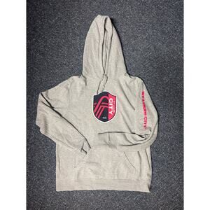 St. Louis CITY Grey Embellem Hoodie with Graphic Sleeve